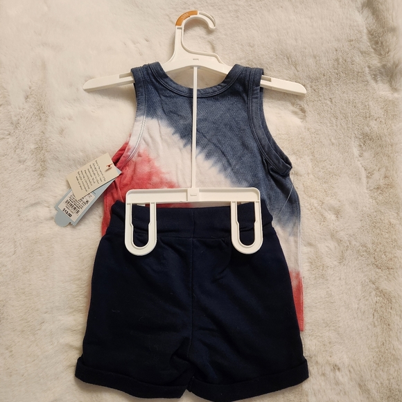 Cat & Jack Tie Dye Tank & Short Two Piece Set New With Tag Size 12 mos - Picture 2 of 10